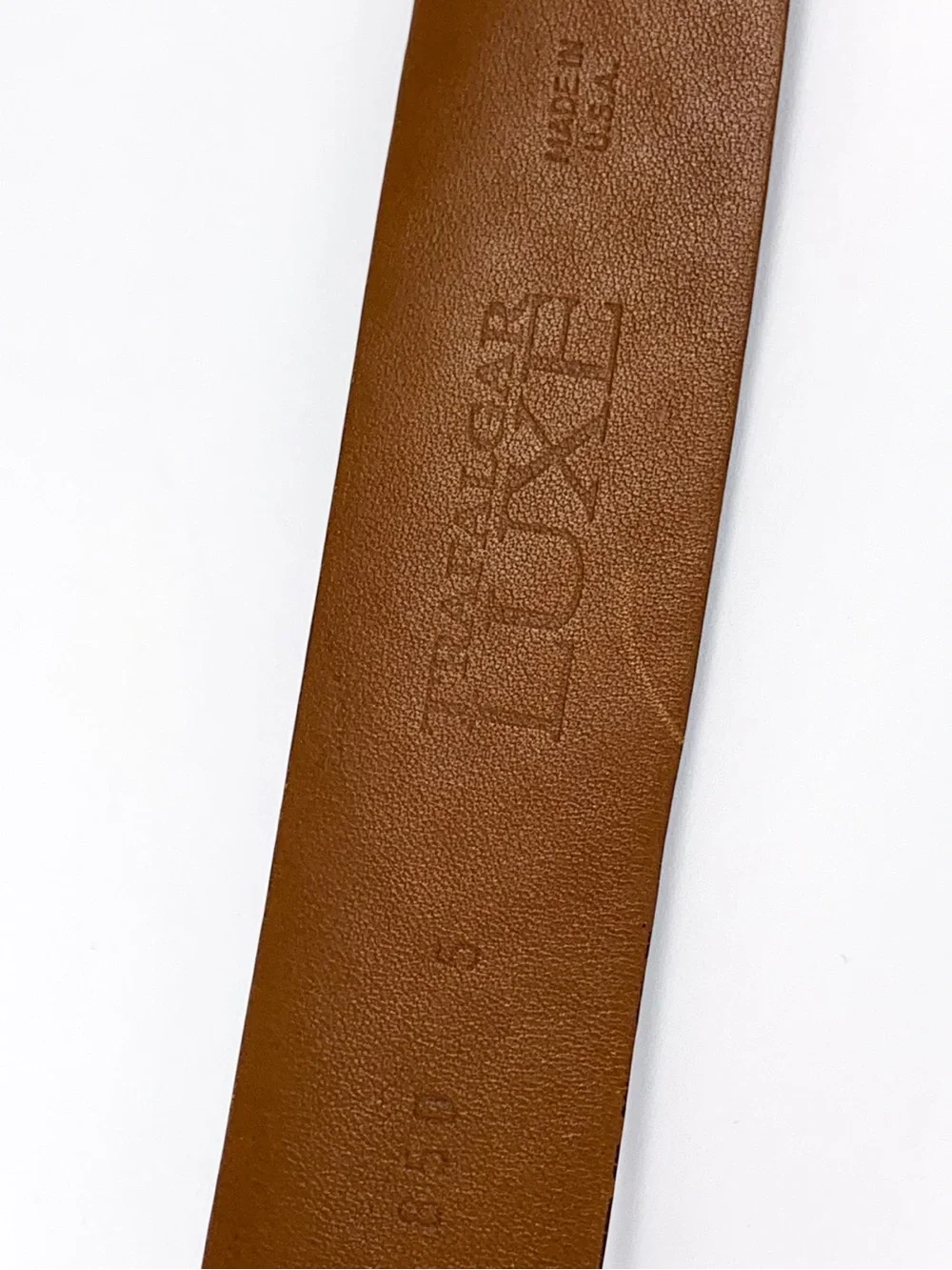 Genuine anaconda snakeskin belt by Trafalgar Luxe brown with brass buckle sz 42